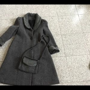 JagSport Girls Size 10 Dress Coat 100% wool Lining